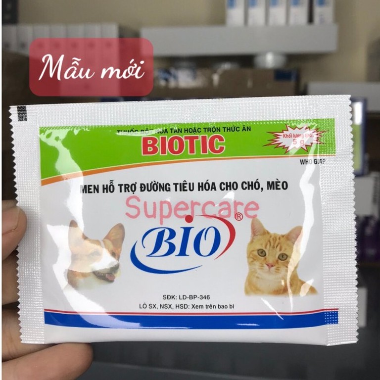 Men Tiêu Hoá BIOTIC ( gói 5g )- Chống Tiêu Chảy Chướng Bụng Chó Mèo