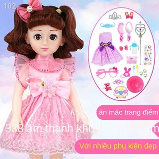 Bộ búp bê Barbie biết nói em bé, trẻ em, bé gái, đồ chơi , công chúa, búp bê mô phỏng thông minh, quà sinh nhậtK