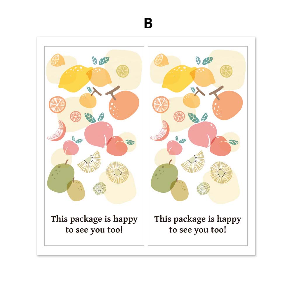 Bộ 50 Miếng Dán Trang Trí Túi Bánh In Chữ Thank You Dễ Thương