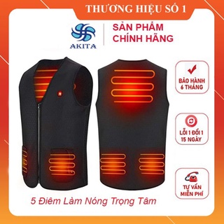 [ Hàng Siêu Cấp ] Áo Sưởi Ấm Akita Nhật Bản ( 5 Điểm Nóng ), Áo Khoác Sưởi Điện