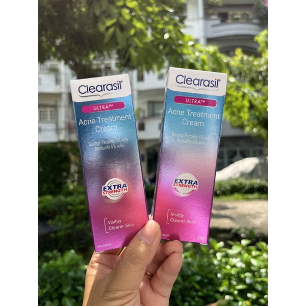Kem hỗ trợ giảm mụn Clearasil Acne Treatment Cream 20g. Made in Úc 🇦🇺