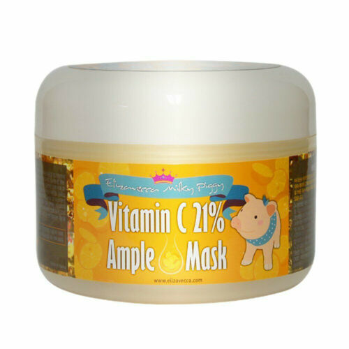 EXP (Hàng Mới Về) Mặt Nạ Sữa Bổ Sung Vitamin C 21% 100g 21.05.19 / Clearance Exp:21.05.19 [Elizavecca] Milky Piggy VitaminC 21% Ample Mask 100g