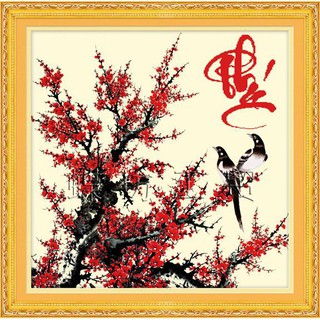 Tranh đính đá toàn bộ - Tranh thư pháp chữ Phúc