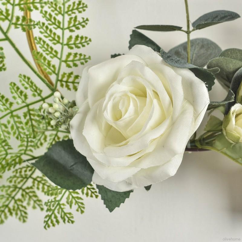 Vòng hoa treo tường trang trí nhân tạo nhiều hình dạng độc đáo