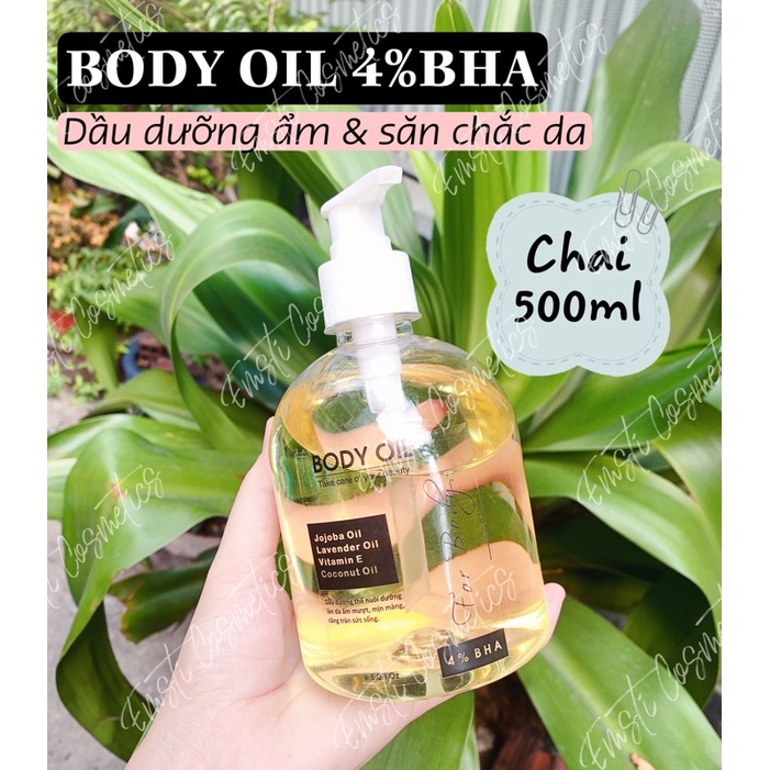 BODY OIL 4% BHA (Đủ size) - dưỡng ẩm và săn chắc da