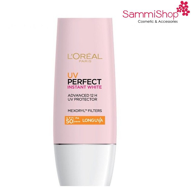 Kem chống nắng trắng sáng tức thì Loreal UV Perfect Advanced 12h UV Protector 50+ 30ml