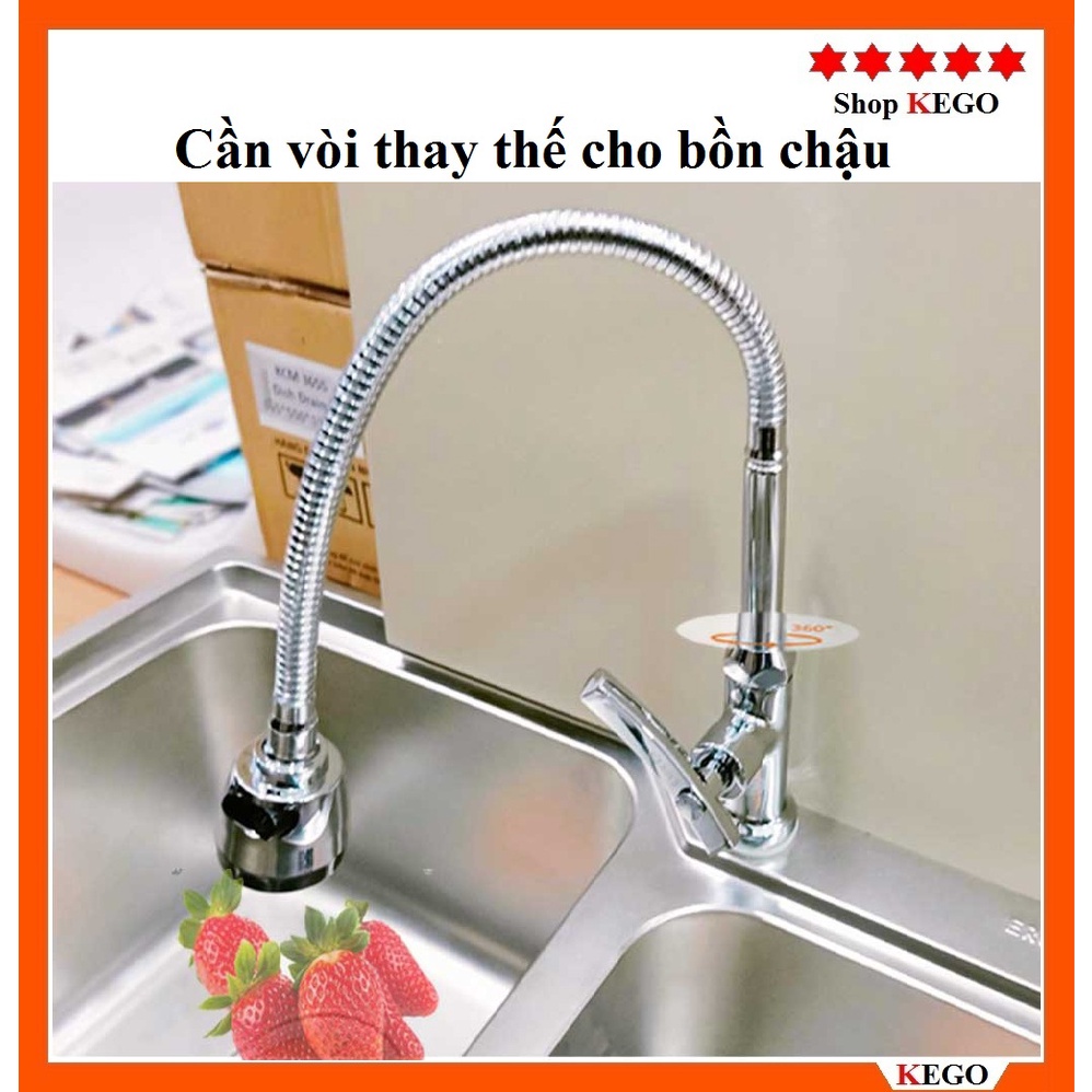 Cần vòi mềm đơn thay thế cho chậu rửa bát