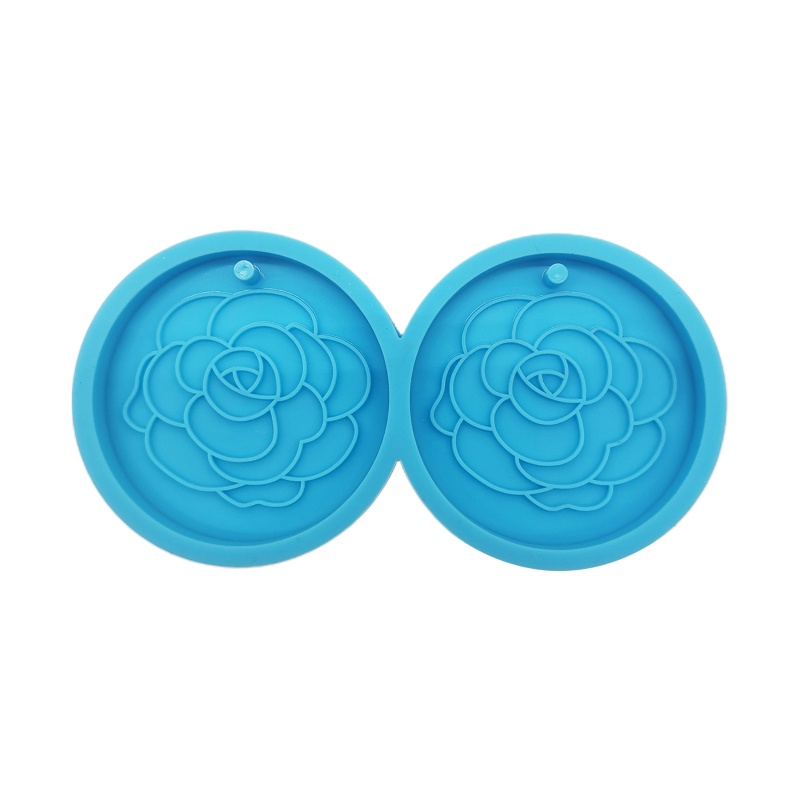 Sa Khuôn Silicone Hình Tròn Làm Móc Khóa Thủ Công