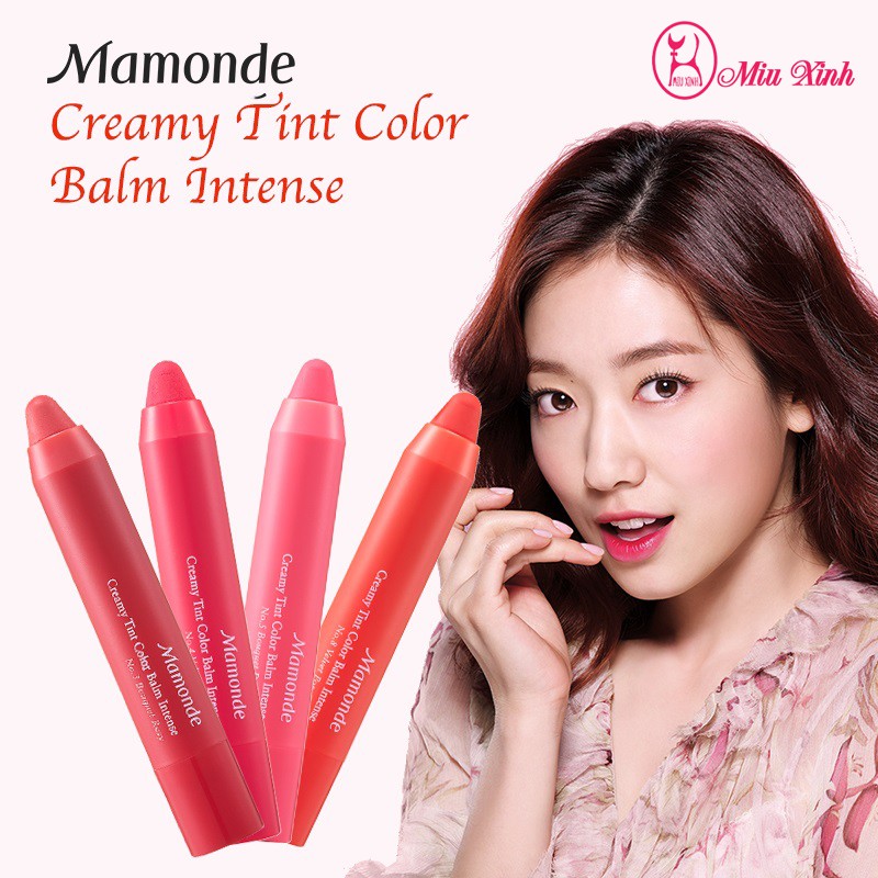 SON BÚT CHÌ [MAMONDE] Creamy Tint Color Balm Intense (Các loại mã màu)