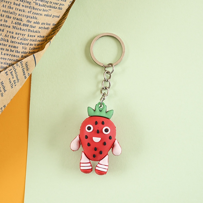 Móc khóa hoa quả cute