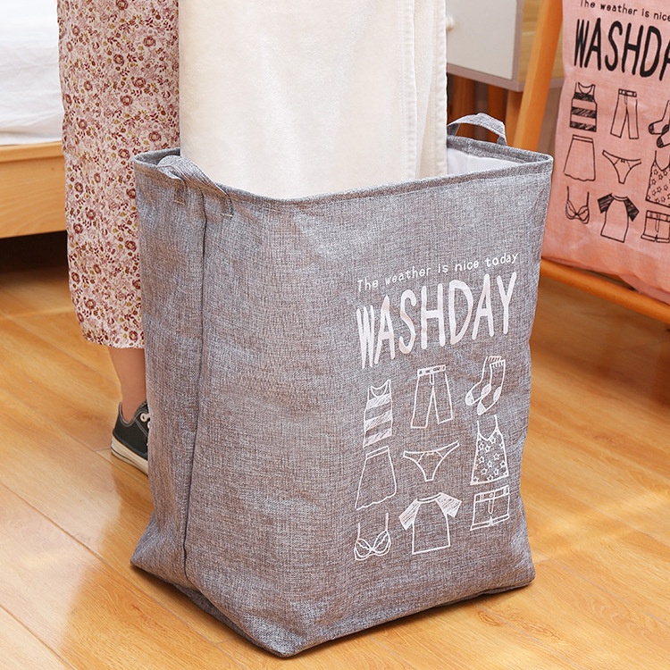 Túi đựng quần áo chăn màn vải canvas không thấm nước, giỏ đựng đồ đa năng vintage cỡ siêu to
