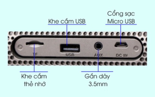 Loa Bluetooth Fenda W19 Nâu