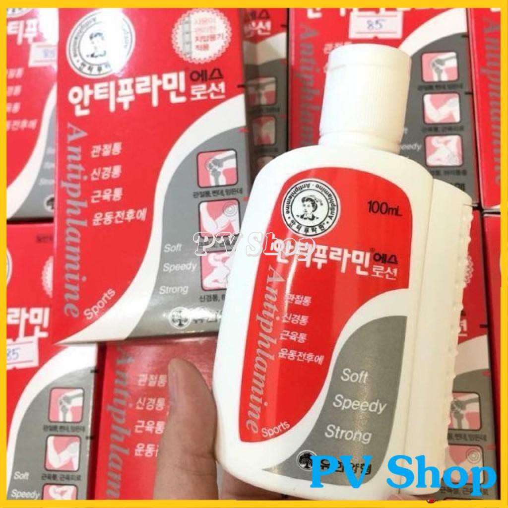 Dầu Nóng Hàn Quốc Antiphlamine 100ml Làm Giảm Đau Nhức Xương Khớp - Có tem Chống Hàng Giả( date 2023