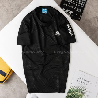 ÁO THỂ THAO NAM GYM THUN LẠNH VÂN ĐÁ - K CỔ 2019 Xịn