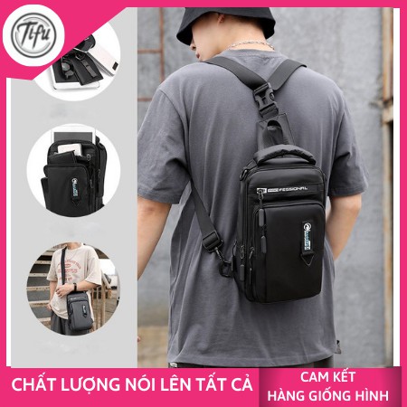 Balo miniđa năng Cao Cấp Chống Nước TIFU178 size 30x18cm 5 ngăn kèm USB