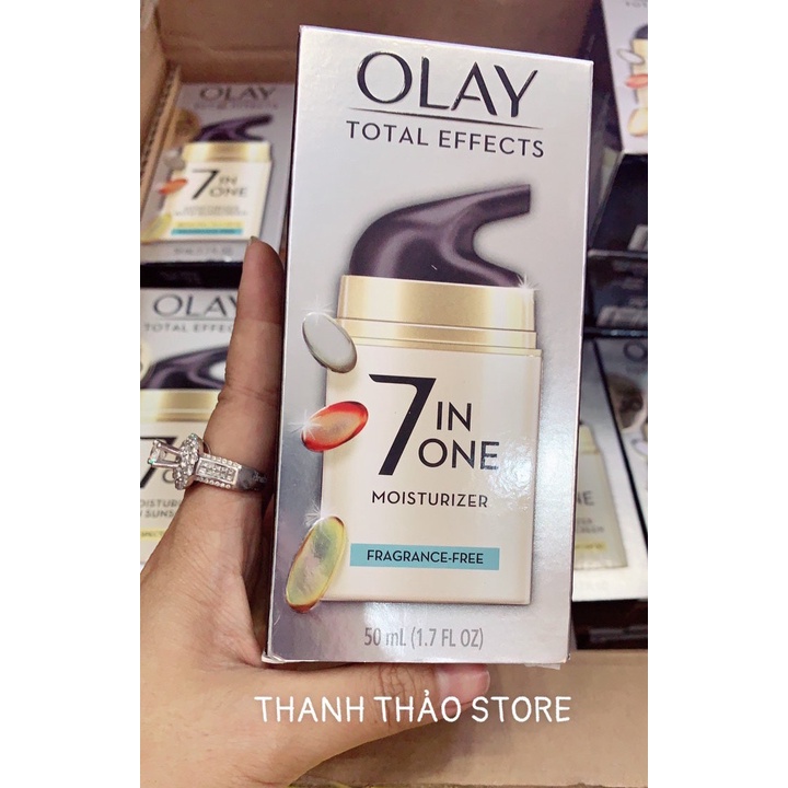Kem dưỡng da chống lão hóa Olay Total Effects 7 in 1 Anti-Aging Daily Face Moisturizer Fragrance Free 50ml