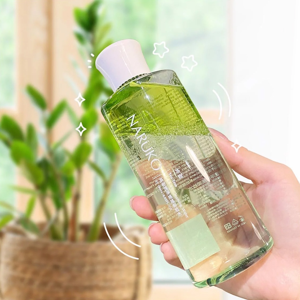 Nước Tẩy Trang Tràm Trà 2 Lớp Cho Da Mụn Naruko Tea Tree Shake-Up Cleansing Water 190ML