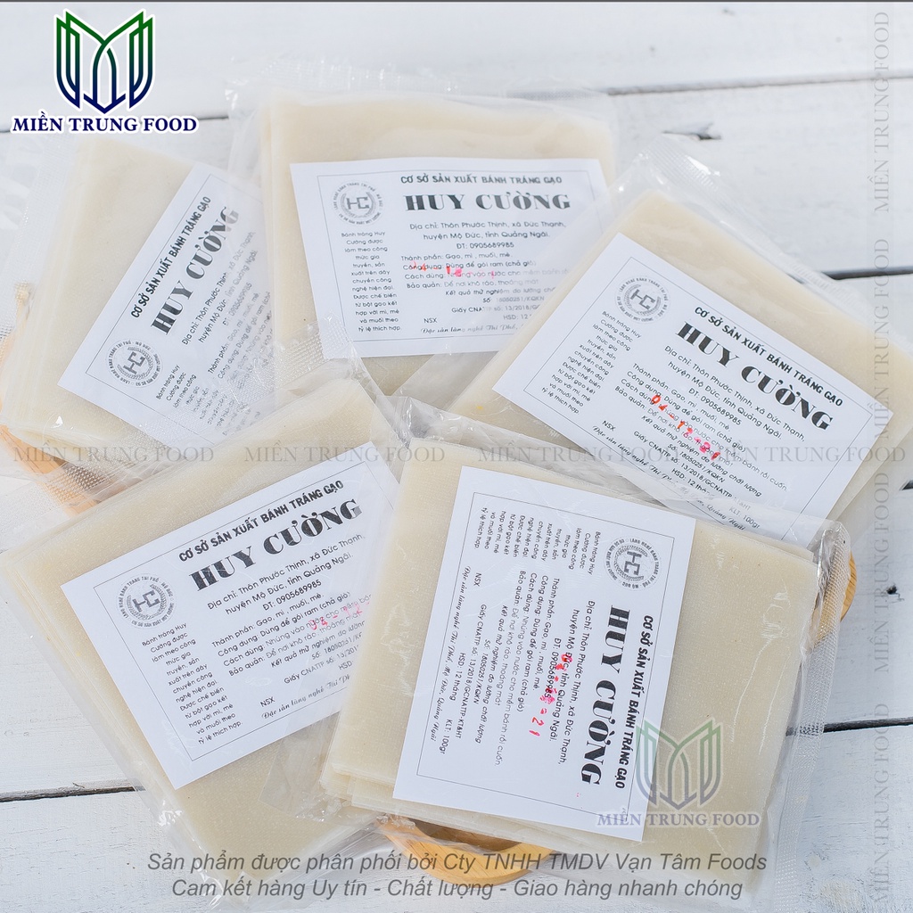 Bánh tráng gạo  Huy Cường đặc sản làng nghề Quảng Ngãi