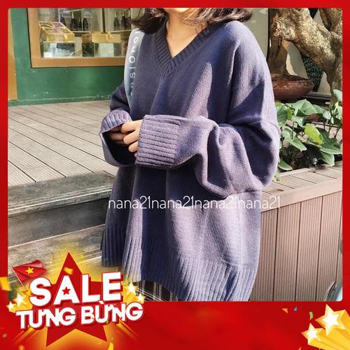 Áo len cổ tim, Áo len Hàn Quốc -Hàng nhập khẩu