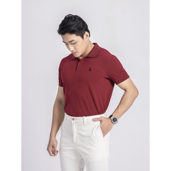 ÁO POLO THÊU LOGO CÁNH THUYỀN ĐỎ ĐÔ