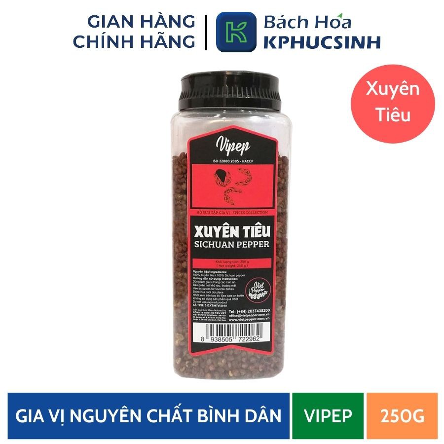 Xuyên tiêu Vipep 250g KPHUCSINH - Hàng Chính Hãng