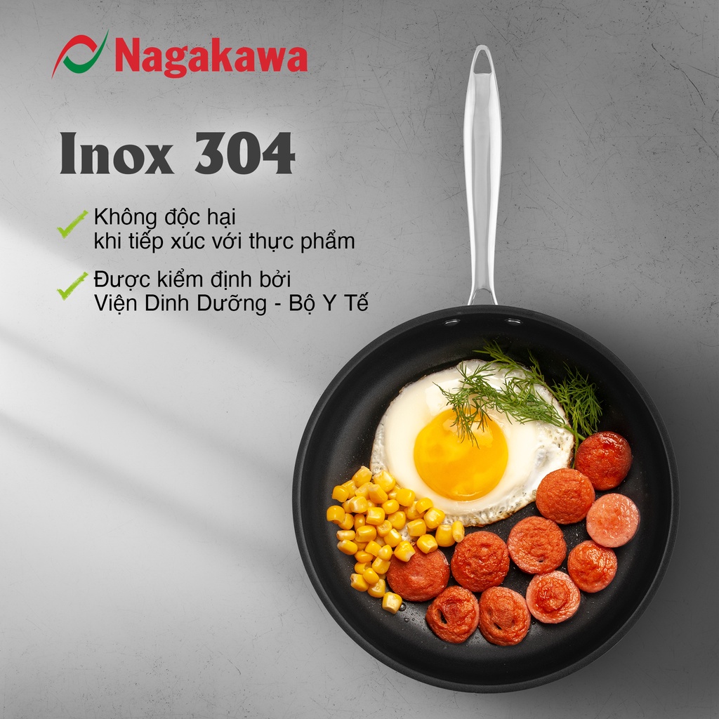 Chảo inox chống dính Nagakawa Haru NAG2602