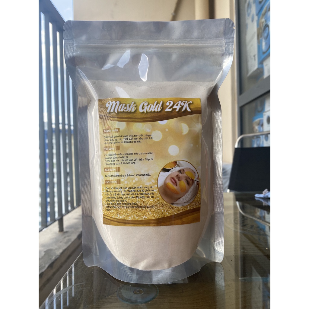 Mask Gold 24k . Bột Đắp Mặt Nạ Gold 24k Collagen
