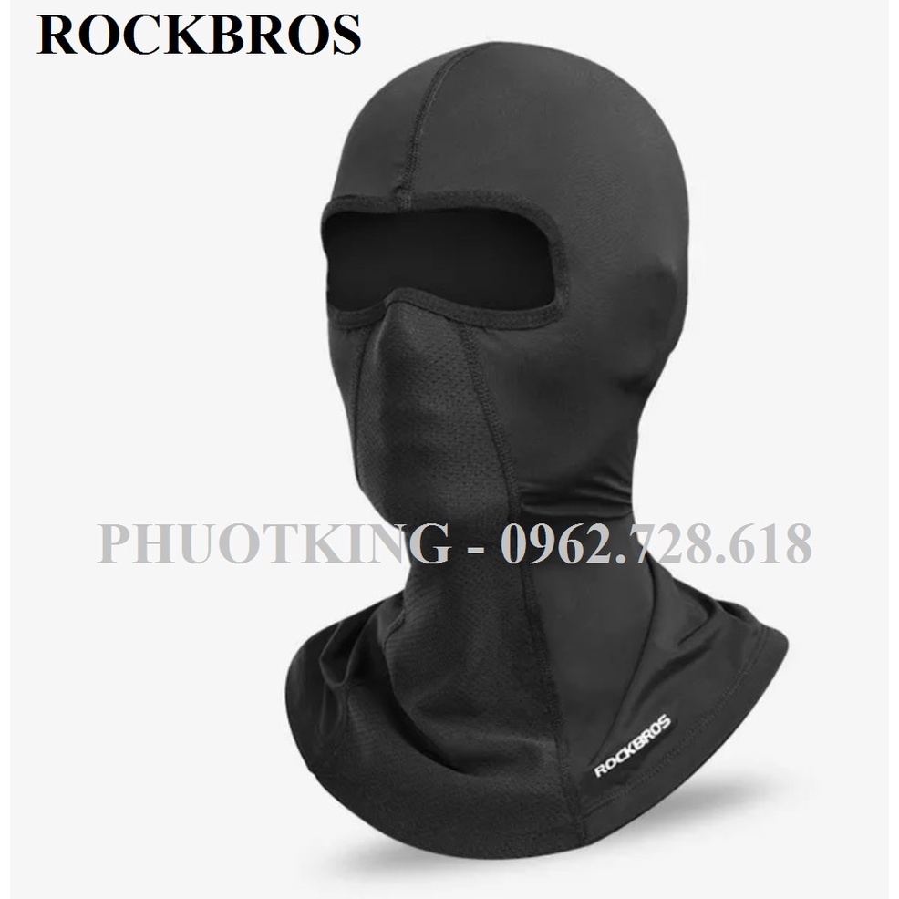 Khăn trùm đầu ninja ROCKBROS siêu mềm mịn chính hãng