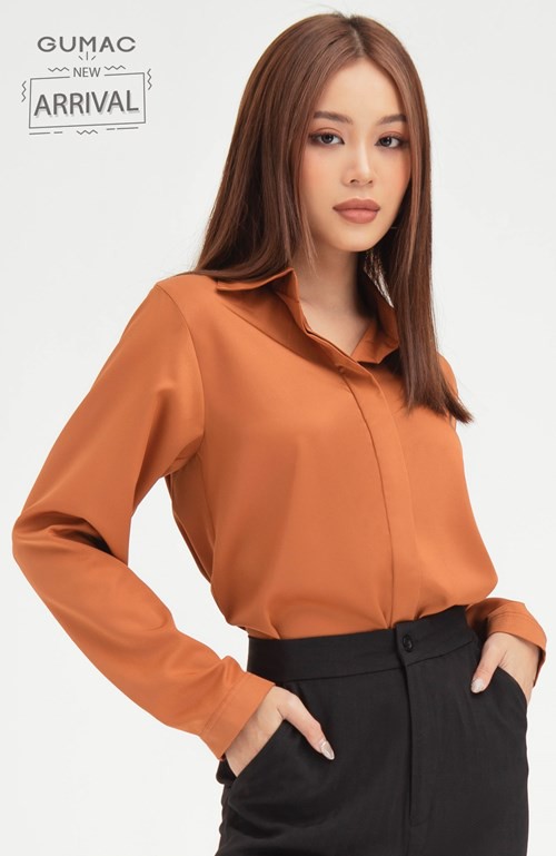 [Mã WABRGUSBD2 giảm 10% tối đa 50k đơn từ 250k] Áo sơ mi nữ tay dài GUMAC đồ công sở đủ màu, đủ size AB405 | BigBuy360 - bigbuy360.vn