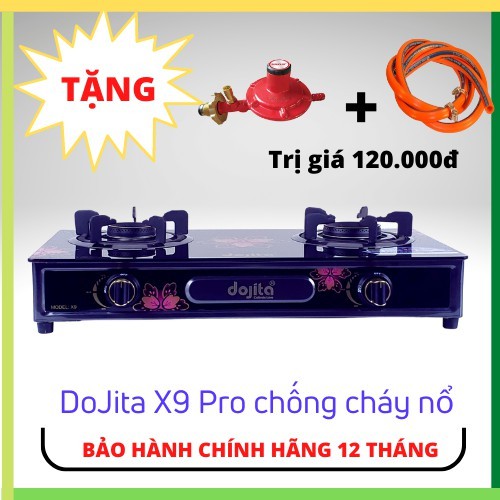 [FREESHIP] Bếp gas dương kính  DOJITA X9 Pro chống cháy nổ siêu tiếc kiệm gas,dễ dang vệ sinh