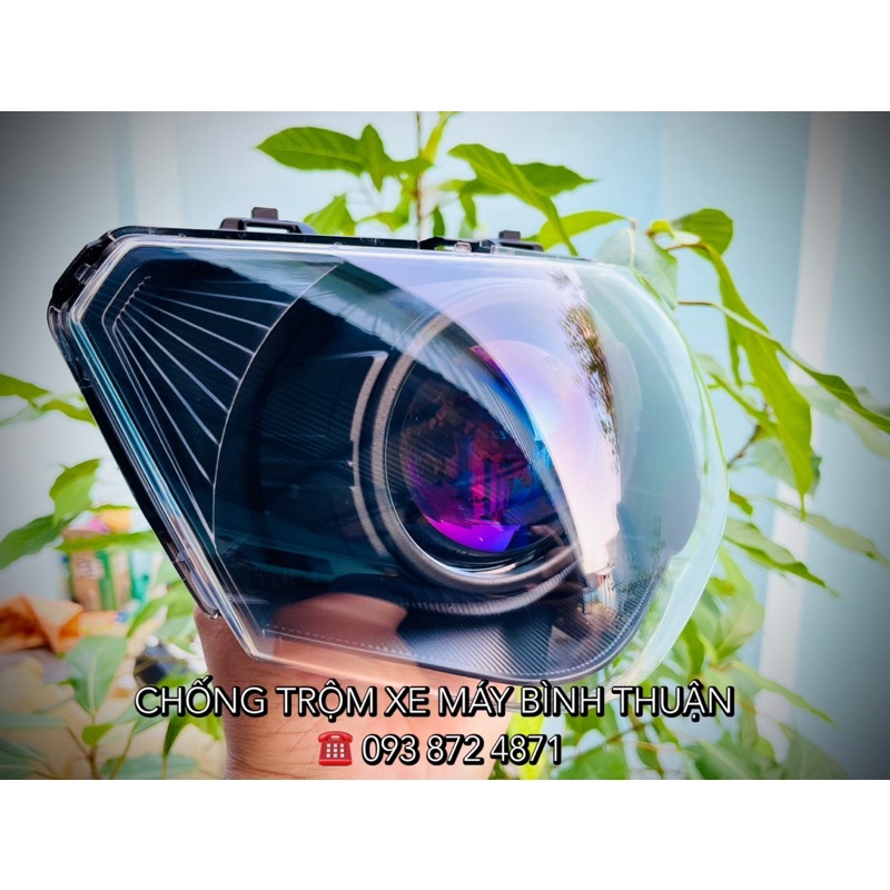 Full Bi Led Titan Black lên choá Suzuki Axelo125