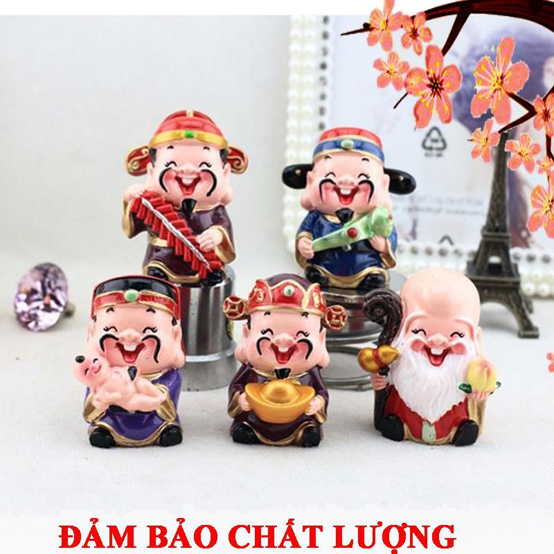 {SẢN PHẨM HOT TREND}  BỘ TƯỢNG 5 ÔNG THẦN TÀI PHÚC - LỘC - THỌ - TÀI - HỶ (LOẠI CÓ  ILY_WÈM ĐẾ)  ILY_W0979 [SHOP UY TÍN]