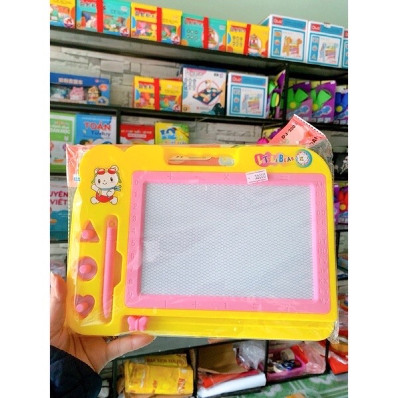 Bảng viết tự xóa thông minh, bảng gạt tự xóa nhiều màu sắc cho bé - Loại to sịn