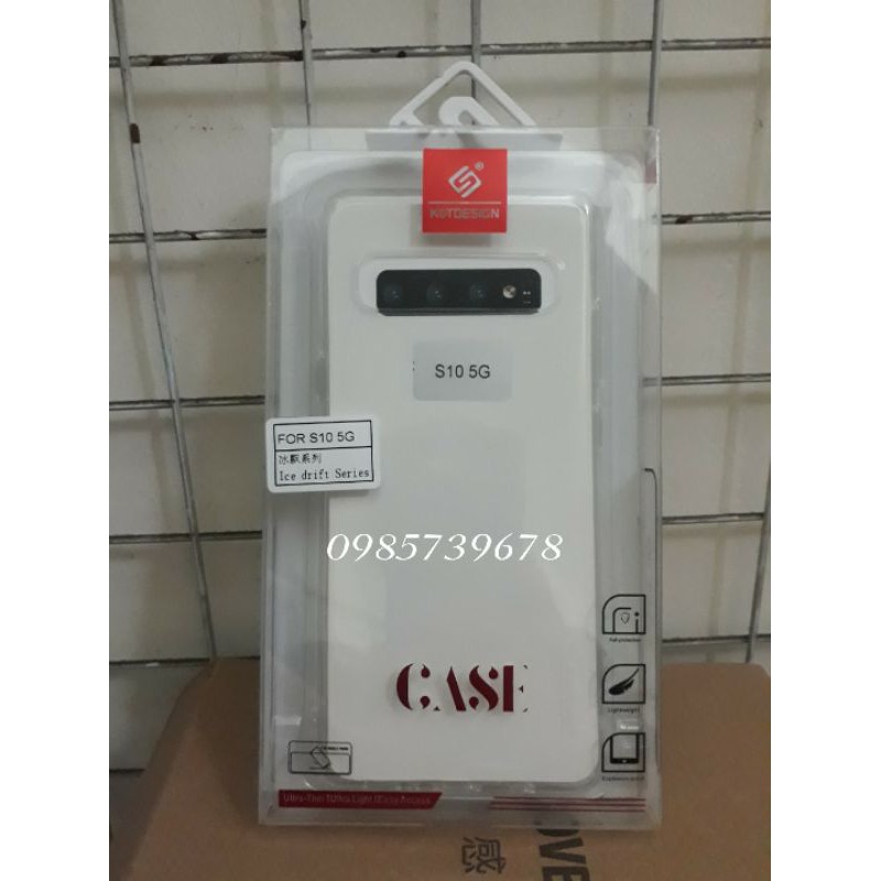 Ốp lưng dẻo KST Desing cho Samsung S10 5G trong suốt chính hãng