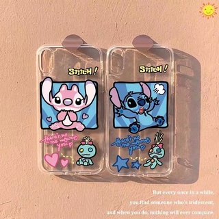 Casing Samsung Galaxy S21 Ultra FE S20 Plus 5G S10 S10E Note 20 Ultra Note 10 Pro 9 8 5 4 Cute Stitch Cartoon Transparent Silicone Soft Phone Case
