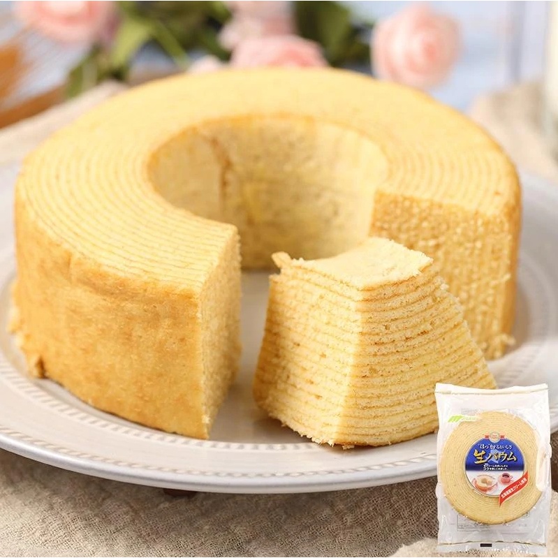 Bánh bông lan cuộn nguyên cái Marukin Baumkuchen 310g nội địa Nhật Bản