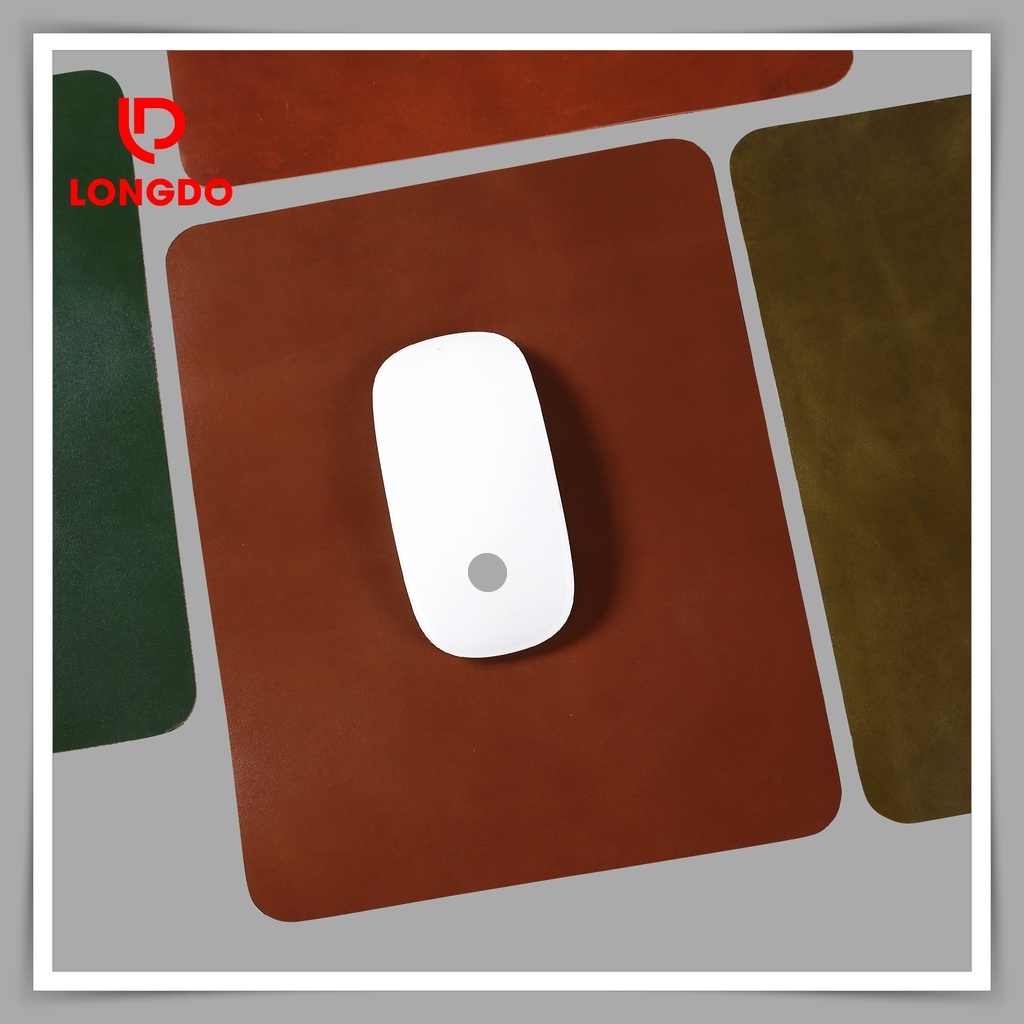 Lót chuột da bò thật - Bảo hành 5 năm - Hàng chính hãng thương hiệu Longdo Leather - Pullup