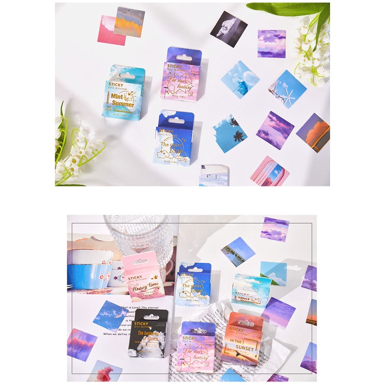 Sticker hộp 46 miếng dán - Những Ngày Tươi Đẹp - Hộp nhãn dán trang trí sổ tay bullet journal - M475