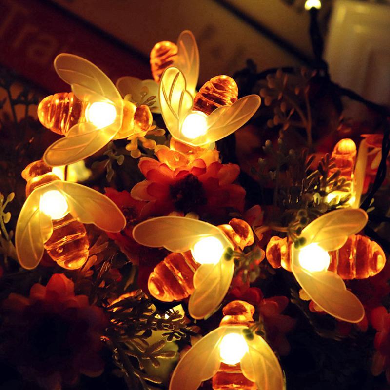 Bộ 30 đèn LED hình con ong trang trí ngoài trời