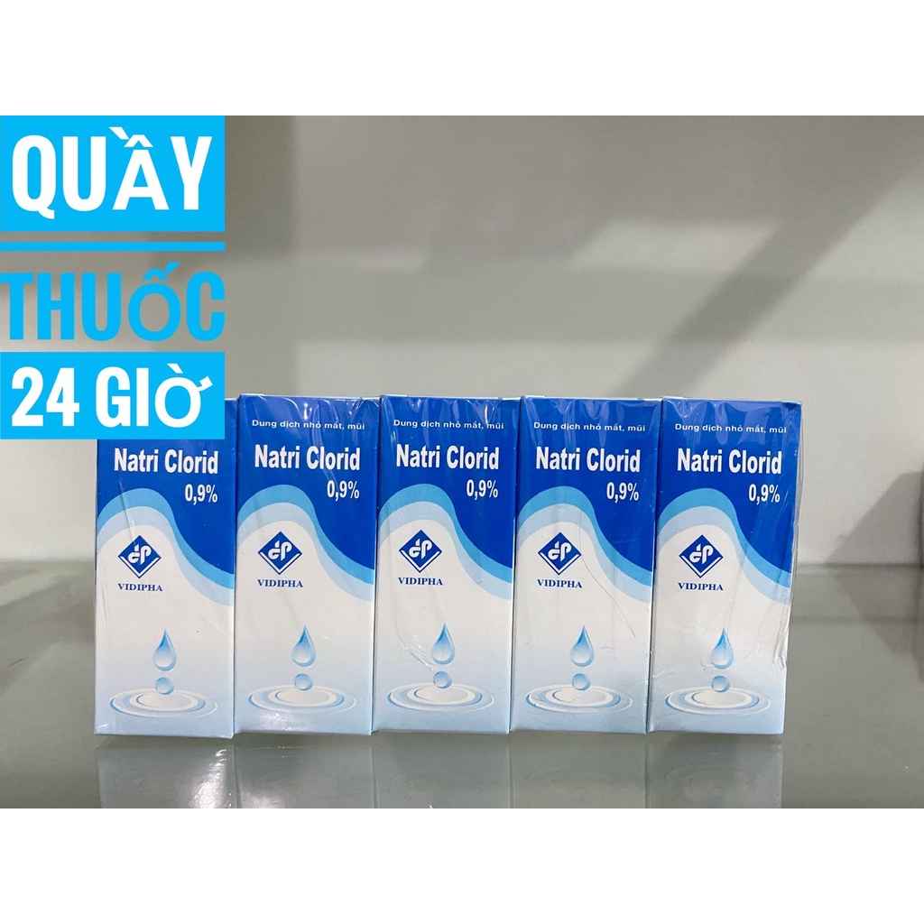 10 lọ nước muối sinh lý Natri Clorid 0,9% Vidipha