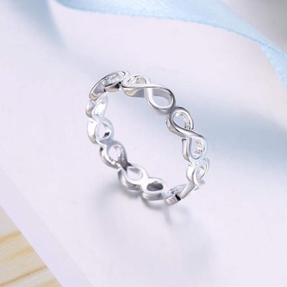 Nhẫn bạc Nhẫn vô cực bạc ta kiểu dáng basic Van jewelry