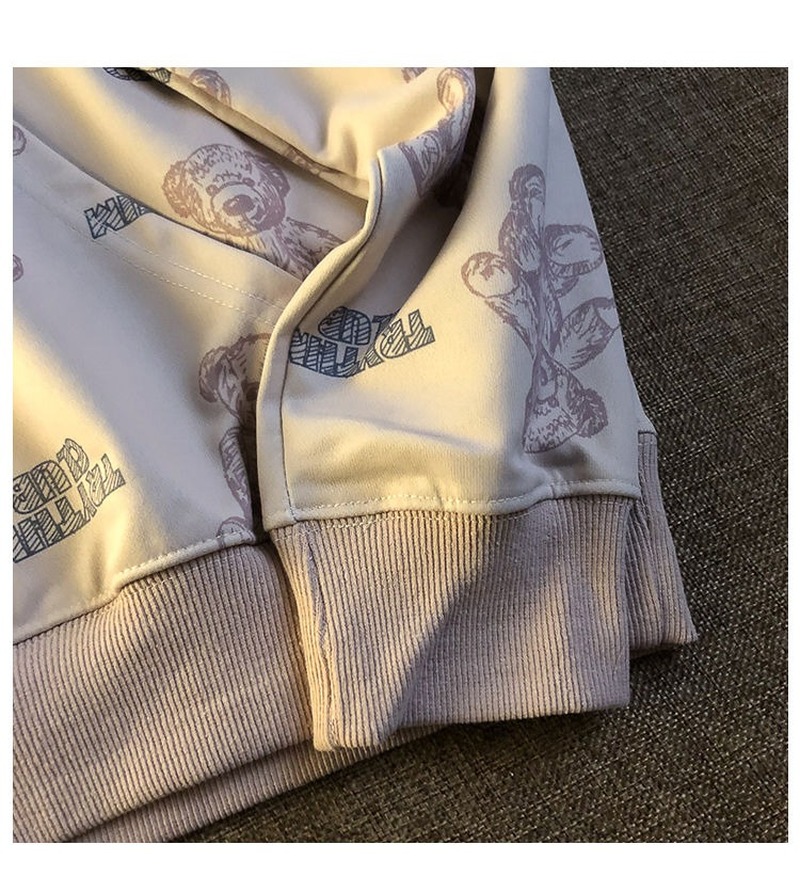 Áo hoodie tay dài dáng rộng in họa tiết cá tính phong cách Hàn Quốc thời trang cho cả nam và nữ | BigBuy360 - bigbuy360.vn