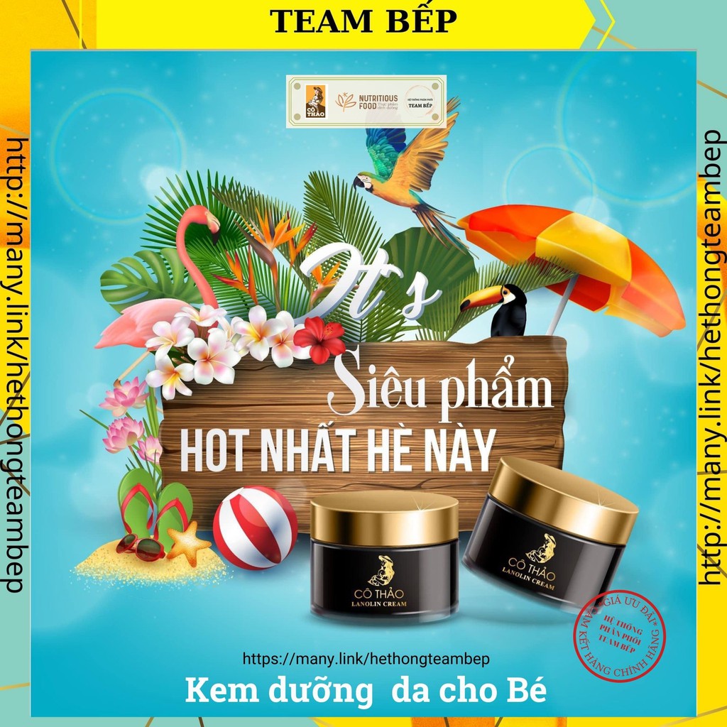 Kem dưỡng ẩm da đa năng CÔ THẢO - Kem dưỡng ẩm cho Bé mềm da hết chàm sữa, hăm da - Mã: BEP019