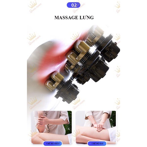 [ HÀNG CHÍNH HÃNG] Ghế Massage Toàn Thân QueenCrown QC F5 - Tích hợp các công nghệ massage hàng đầu Nhật Bản