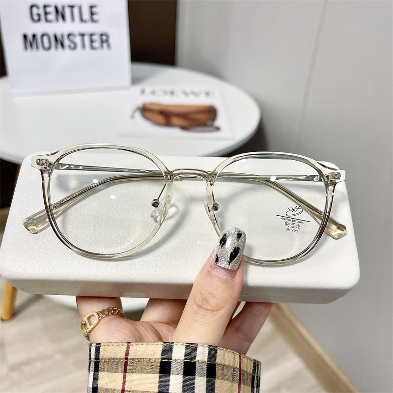 Mắt Kính Gọng Tròn Trong Suốt Chống Ánh Sáng Xanh Thời Trang