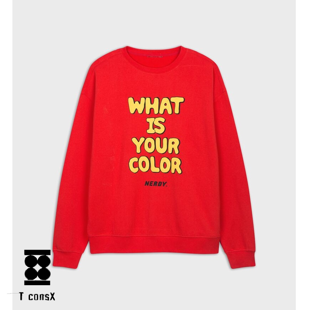 T-ConsX Áo Sweater Nerdy Đỏ