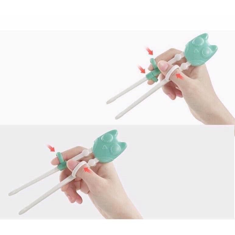 Đũa Tập Gắp Xỏ Ngón Emma Kids Cho Bé An Toàn,Tiện Lợi