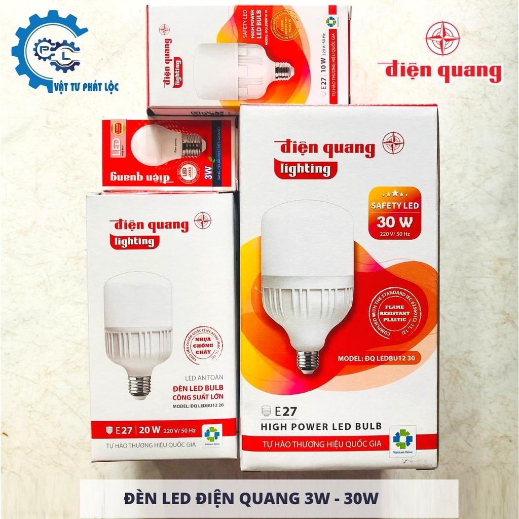 Bóng đèn Led Điện Quang 3W, 10W, 20W, 30W,40W