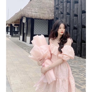 đầm hồng anh đào