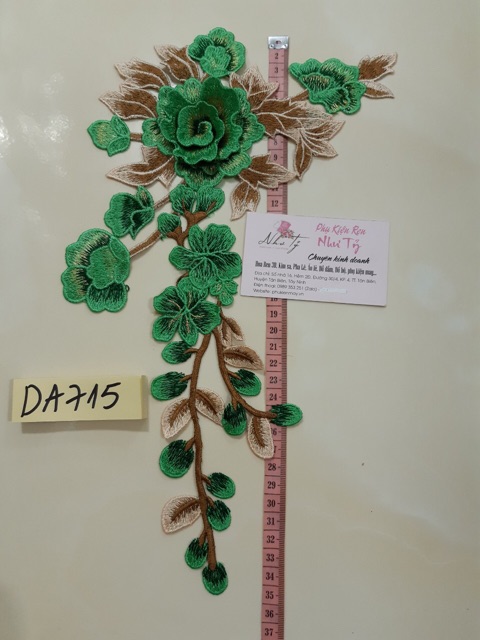 Hoa thêu dài mã DA715